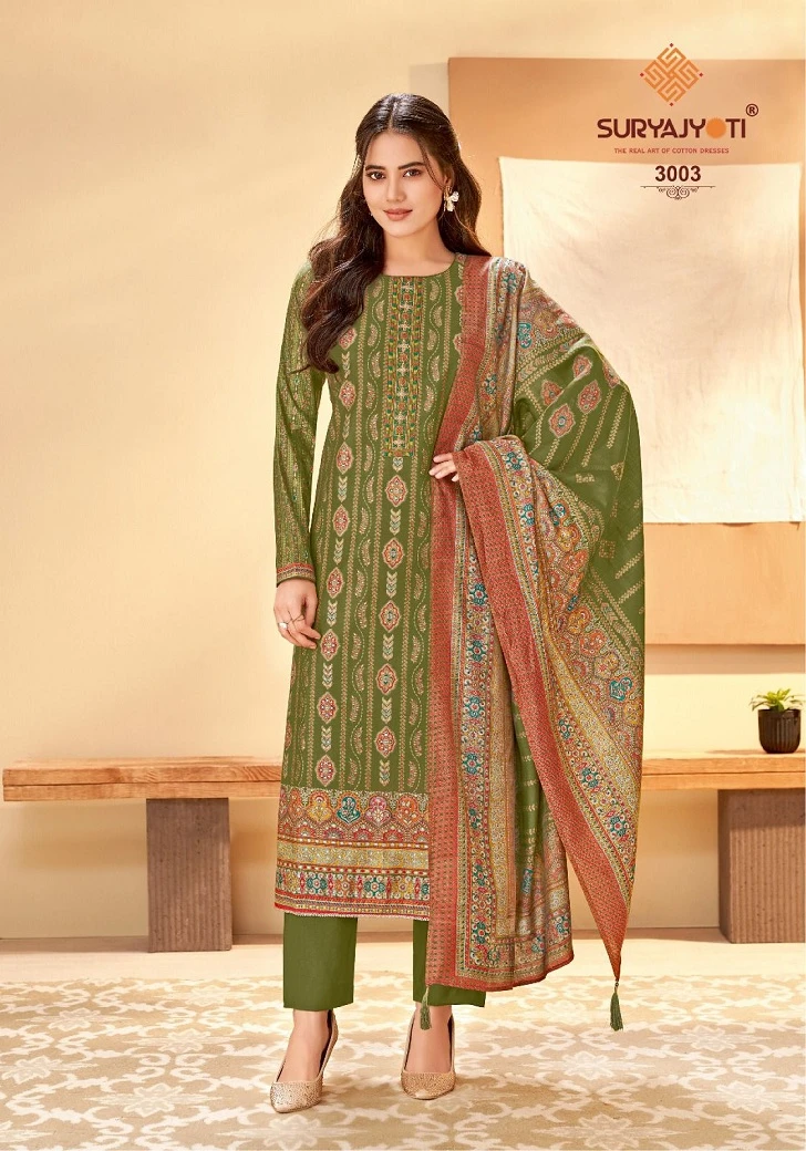 Suryajyoti Pushpa Vol 3 Modal Wholesale Salwar Suit Catalog — Wholesale Salwar Suits, MPA wholesale from Surat - Gallery Image 6